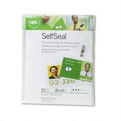 General Binding/Quartet Manufacturing. Co. SelfSeal® Horizontal ID Badge Laminating Pouches with Clips, 4-1/8x2-15/16, 10/Pack (GBC3745686)