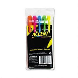 Faber Castell/Sanford Ink Company Sharpie® Accent® Pocket Style Highlighter, Five-Color Set (SAN27075)