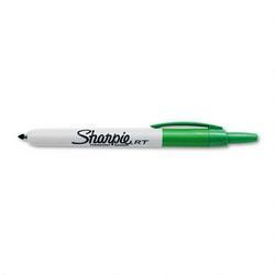 Faber Castell/Sanford Ink Company Sharpie® RT Retractable Permanent Marker, 1.0mm Fine Point, Green (SAN32704)