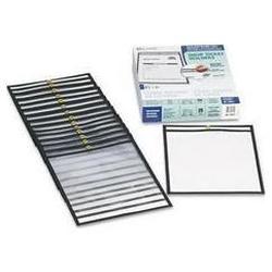 C-Line Products, Inc. Shop Ticket Holder for 8-1/2x11 Insert, Taped & Black Stitched Edges, 25/Box (CLI46911)