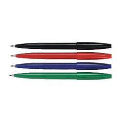 Pentel Of America Sign Pens, Fiber Tip, Fine, Green Barrel, Green Ink (PENS520D)