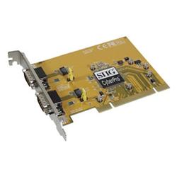 SIIG INC Siig CyberSerial Dual 950 Serial Adapter - 2 x 9-pin DB-9 RS-232 Serial - PCI