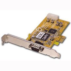 SIIG INC Siig CyberSerial Single Port PCIe Serial Adapter - 1 x 9-pin DB-9 RS-232 Serial - PCI Express x1