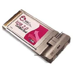 SIIG INC Siig USB 2.0 CardBus Dual Adapter - 2 x 4-pin Type A - USB 2.0 External - Plug-in Card