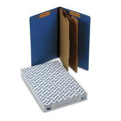 Esselte Pendaflex Corp. Six-Section Pressboard End Tab Classification Folders, Legal, Dark Blue, 10/Box (ESS23317)