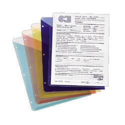 Smead Manufacturing Co. Slash Jackets, Poly, Binder, Assorted Colors, 5/Pack (SMD89505)