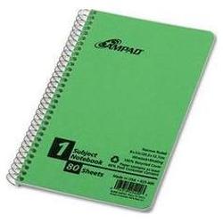 Ampad/Divi Of American Pd & Ppr Small Size Wirebound 1-Subject Notebook, 8x5, Narrow Rule, 80 Sheets (AMP25400)