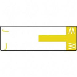 Smead Manufacturing Co. Smead AlphaZ NCC Color Coded Name Labels - 3.12 Width x 1.15 Length - Yellow