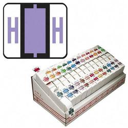 Smead Manufacturing Co. Smead Bar Style Color Coded Alphabetic Labels - 1.25 Width x 1 Length - Lavender (67078)