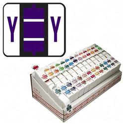 Smead Manufacturing Co. Smead Bar Style Color Coded Alphabetic Labels - 1.25 Width x 1 Length - Violet (67095)