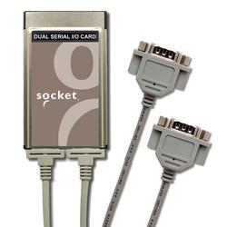 Socket Communications Ruggedized Dual Serial I/O PC Card Serial Adapter - 2 x 9-pin DB-9 Male RS-232 Serial - PC Card Type II/III