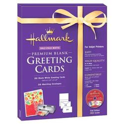 NOVA DEVELOPMENT Software License 2050XF HALLMARK BLANK GREETING CARDS HALF-FOLD MATTE PREMIUM 20 COUNT