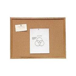 Universal Office Products Solid Hardwood Frame Cork Bulletin Board, 48w x 36h (UNV43604)