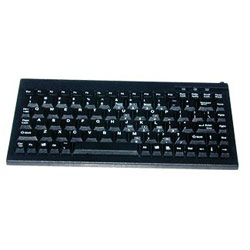 SOLIDTEK Solidtek KB-595BP Mini Keyboard - PS/2 - Black