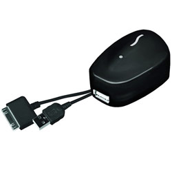 SONNET TECHNOLOGIES Sonnet USB Black Wall Charger For iPod (USB-Dock Cable Included)