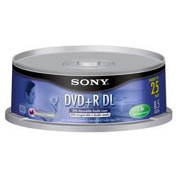 Sony 2.4x DVD+R Double Layer Media - 8.5GB - 25 Pack