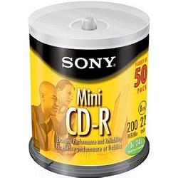 SONY CORPORATION - RECORDING MEDIA Sony 24x Mini CD-R Media - 200MB - 50 Pack