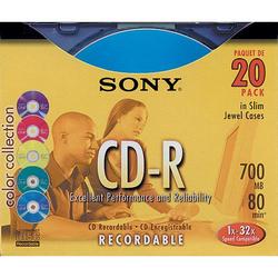 Sony 48x CD-R Media - 700MB - 20 Pack