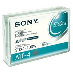 SONY CORPORATION - RECORDING MEDIA Sony AIT-4 WORM Tape Cartridge - AIT AIT-4 - 200GB (Native)/520GB (Compressed)