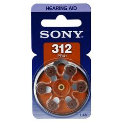 Sony Batteries PR312-D6A Hearing Aid Battery Retail Pack