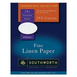 Southworth Company Southworth Fine Linen Paper - Letter - 8.5 x 11 - 24lb - Linen - 80 x Sheet (P554C)