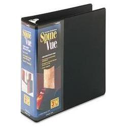 Cardinal Brands Inc. SpineVue® Round Ring View Binder, 3 Capacity, Black (CRD16901)