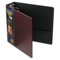 Cardinal Brands Inc. SpineVue® Round Ring View Binder, 3 Capacity, Maroon (CRD16958)