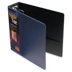 Cardinal Brands Inc. SpineVue® Round Ring View Binder, 3 Capacity, Navy (CRD16902)
