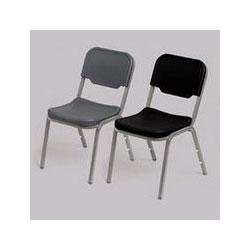 Iceberg Stack Chair, 17-1/2 x22-3/4 x32-1/4 , 4/CT, Black