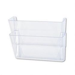 RubberMaid Stak-A-File™ Two-Pocket Wall File, Letter Size, Clear (RUB51514)
