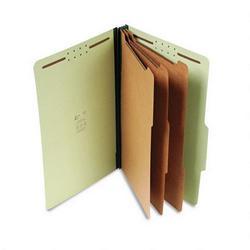S And J Paper/Gussco Manufacturing Standard Classification Folder, 8-Section, 3 Expansion, Legal, 10/BX, Green (SJPS61851)
