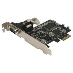 STARTECH.COM StarTech.com Single Port 16550 Serial Adapter - 1 x 9-pin DB-9 Male 16550 Serial - PCI Express