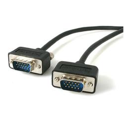 STARTECH.COM Startech.com Coax Super Thin Low Profile SVGA Monitor Cable - 1 x HD-15 - 1 x HD-15 - 15ft - Black