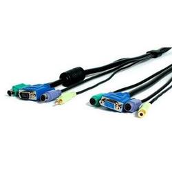 STARTECH.COM Startech.com KVM Cable with Audio - 10ft - Black (4N1PSEXT10BK)