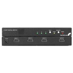 STARTECH.COM Startech.com VS310HDMIRGB HDMI Switcher with Remote Control - DVD Player, Satellite Receiver Compatible - 3 x HDMI Input, 1 x HDMI Output