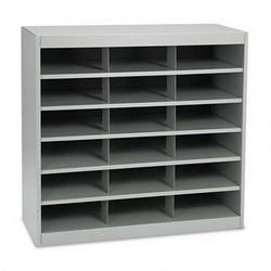 Safco Products Steel E-Z Stor® Project Center, 18 Compartments, Gray, 36-1/2h (SAF9264GR)