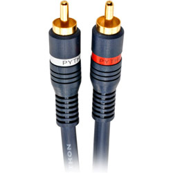 Steren 254-215BL Python(tm) Dual-RCA Audio Cable