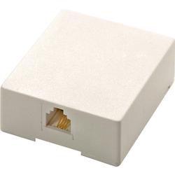 Steren Modular Surface Mounting Box - RJ-11 - White (301-145WH)