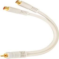 Steren Python Home Theater Y-cable - 2 x RCA - 1 x RCA - 6 - Ivory (254-206IV)