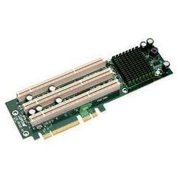 SUPERMICRO COMPUTER Supermicro 3-slot PCI-E to PCI-X Active Riser Card - 3 x PCI-X