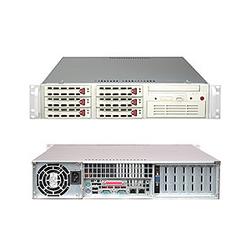 SUPERMICRO COMPUTER Supermicro SuperServer 6024H-82 Barebone System - Intel E7520 - Socket 604 - Xeon, Xeon LV - 800MHz Bus Speed - 16GB Memory Support - CD-Reader (CD-ROM) - Gigab