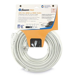 Swann RG59 Coaxial Cable with Integrated DC Power Cable - 49.21ft