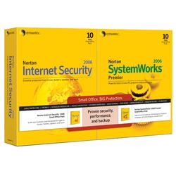 Symantec Norton Internet Security Small Office Pack 2006 with Norton SystemWorks 2006 Premier Small Office Pack - 10 User - Retail - PC