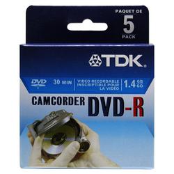 TDK 2x DVD-R Media - 1.4GB - 5 Pack