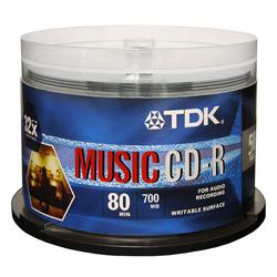 TDK Media TDK 32x CD-R Media - 700MB - 50 Pack