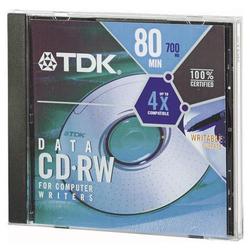 TDK 4x CD-RW Media - 700MB - 1 Pack