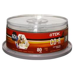 TDK 52x CD-R Media - 700MB - 30 Pack