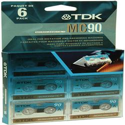 TDK D-MC90L6TG Microcassette Multi-Pack