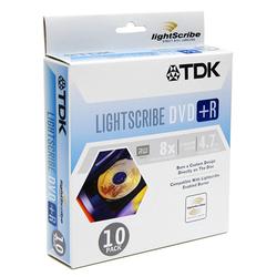 TDK LightScribe 16x DVD+R Media - 4.7GB - 10 Pack