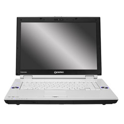 Toshiba TOSHIBA QOSMIO F45-AV425 Laptop Computer 2.0GHz Intel Core 2 Duo Centrino Processor T7250, 2GB DDR2 RAM, 300GB HDD, DVD RW Dual Layer Drive, Webcam, Wireless